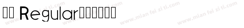 21 Regular字体转换